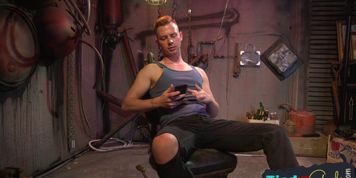 Bondage loving sub whipped by hunky black dom