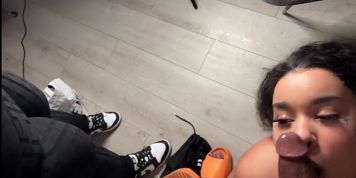 Thick Amateur Gets BBC Cumshot On Her Big Ass