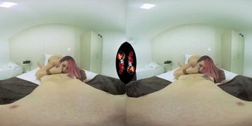 VR POV - Huge boobs on chubby latina girl