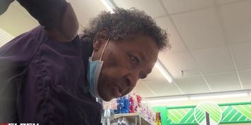 Ebony Granny BBC Flash Instore