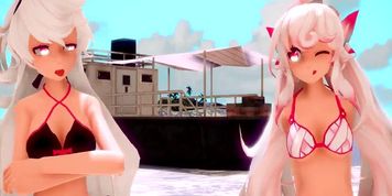 (MMD Sex) Nisha Labyrinth Beach Slut (elsword) (Submitted by kayze) (Danna Ray)