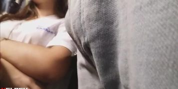 Bulge flash and touch girls arms