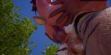 WL. Tiger caught bambi 3D 60 fps (furry) (Bambi Bliss)