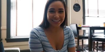 Sweet babe Karlee Grey fucks a hard dick for her pussy