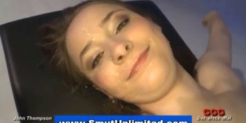 Bukakke slut getting gangbanged