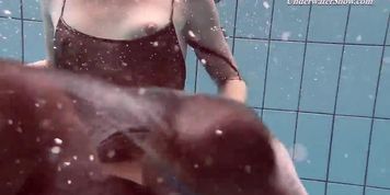Poolside and underwater pornstar erotics Liza girl