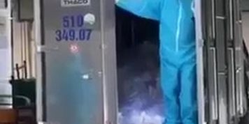 Doctor with customer