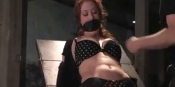 Bondage hogtied babes stripped