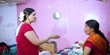 Desi Boy Hardcore Fuck With Lady Servent Infront Of Step Mom Rajshot