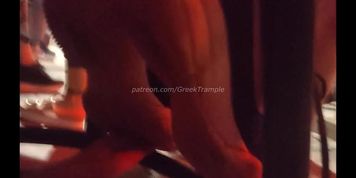 CHT 6 - Candid Hand Trample At Bar By Tall Blonde with Nike (Gina Carano)