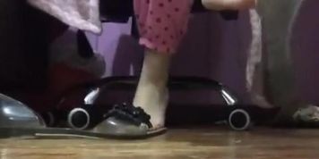 @tici_feet IG tici feet ticii_feet dangling transparent jellyflat (preview) full video for sale