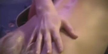 Two Blondes Lick Each Other on Stage