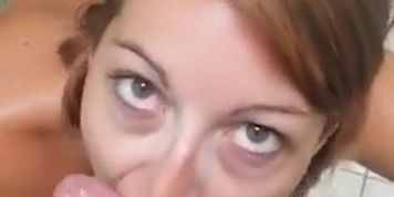 Sassy French wife gives fast BJ to an unknown guy