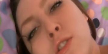 Lovely Brunette Megan Loxx Fucking Pussy With A Huge Dildo