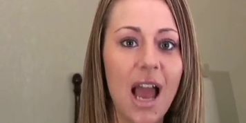 Hot blonde model Alicia soundly spanked otk to tears
