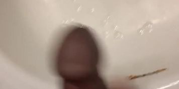 Long bbc jerksoff in bathroom pt.2