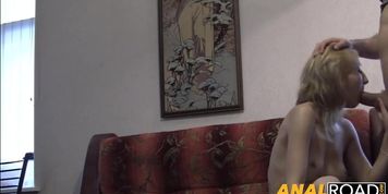Passionate girlfriend craves rough anal penetration