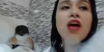 Allieboobs lesbian shower