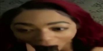 Black girl sucks bbc like a master