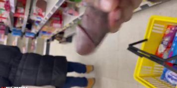 2 for 1 cock flash pt2 cumshot