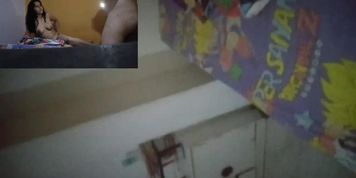 Fucking neighbor right in the parents bedroom, anal and vaginal fun swallow cum. Cum in mouth 