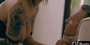 Muscle mass stepdad fucking a tattooed lady