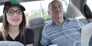 Young spex teen cocksucks grandpa on his bday