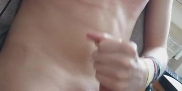 Cum after a long edging session~