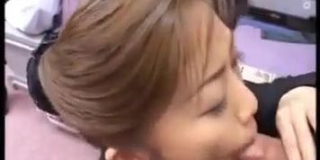 Japanese Cougar Air Hostess Blowjobs