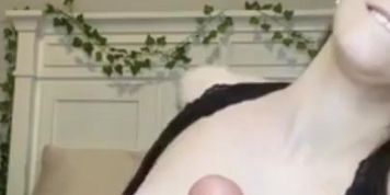 Hot pussy on big dildo