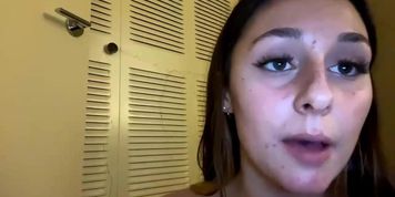 random clip of a no shame whore showing off her body before her shower