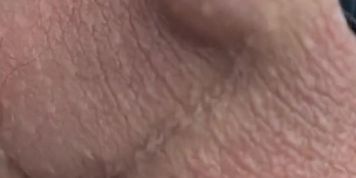 Close up amature guy play with sex toy