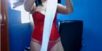 BBW girl Latina chatting in webcam