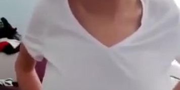 turkish girl with huge boobs wets her shirt - EroThots