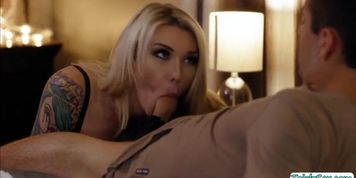 Horny Tbabe butt fucked by a guy in bar (Aubrey Kate)