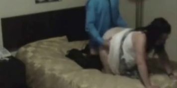 Spy cam catches cheating wife fucked hard