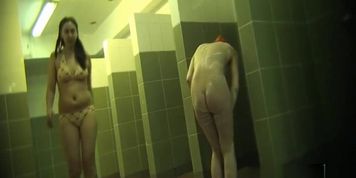 Hidden cameras in public pool showers 9