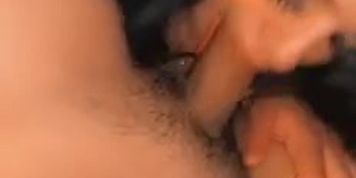 Cute thick latina sucks off bf