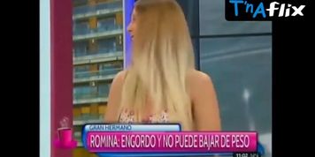 Romina Malaspina Butt,  Underwear Scene  in Gran Hermano Argentina