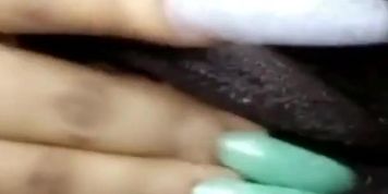 Close Up - Wet Ebony Pussy Play/Fingering
