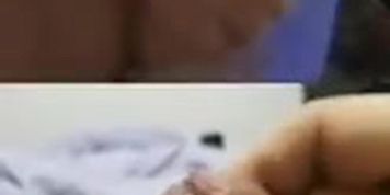 Cute teen flashes tits and watches me Cum IG  ...