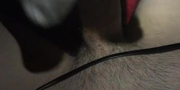 Daddy loves my tiny white nike socks on his huge cock!