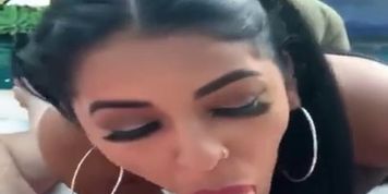 Latina Sugar Baby give Daddy BJ