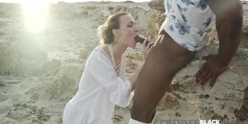 Private Black - Redheaded Belle Claire Fucked In The Ass! (Dark Dick)