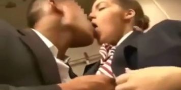 Stewardess fucked by passenger