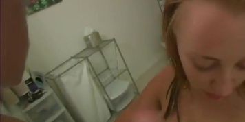 Cute blonde sucking a dick in POV (Tiana Lynn)