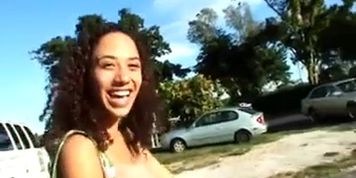 Couple Homemade - Sexy Curly Haired GF Outdoor Fuck