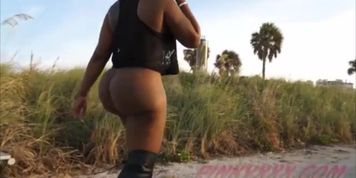 Bebe's big beautiful brown bubble butt
