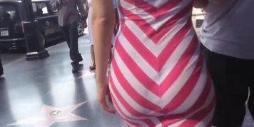 Striped dress hottie