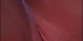 Pussy close up Pushing out all his cum